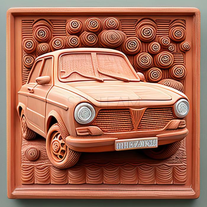 3D model Fiat 1200 (STL)